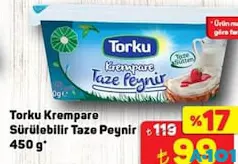 TORKU KREMPARE SÜRÜLEBİLİR TAZE PEYNİR 450 G